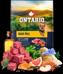 Ontario Adult Mini Lamb & Brown Rice 2,25kg